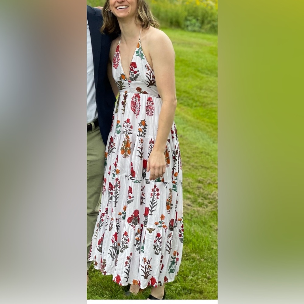 Anthropologie Floral Maxi Dress